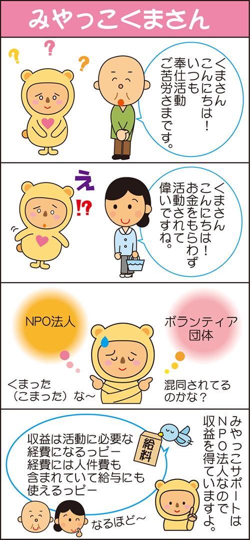 みやっこくまさんの4コマ漫画