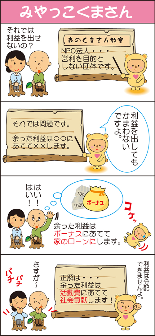 みやっこくまさんの4コマ漫画